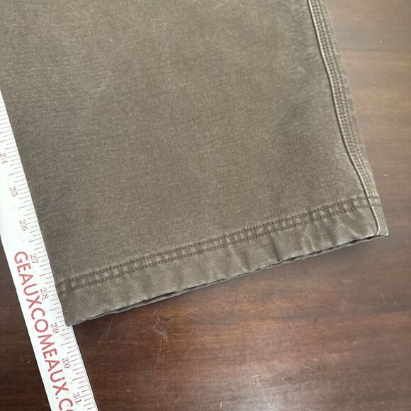 Duluth Trading Flex Fire Hose Cargo Pants 44x30 (42x29) Brown Fleece Lined - Picture 8 of 11